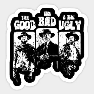 WHITE ART - The Good The Bad And The Ugly Sticker